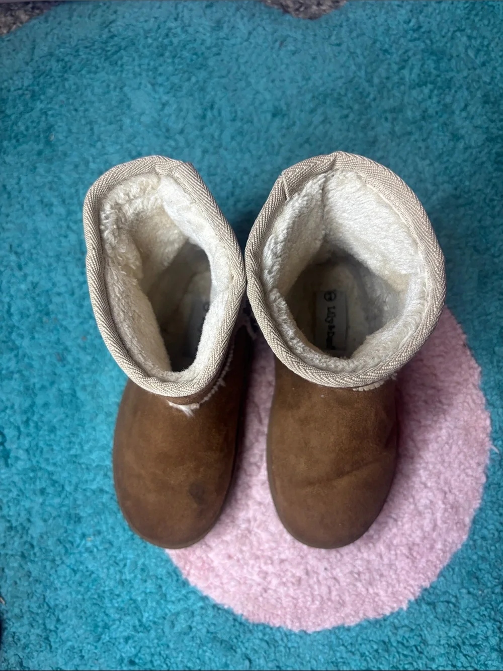 Cozy Kids Faux-Shearling Boots - Chestnut Brown